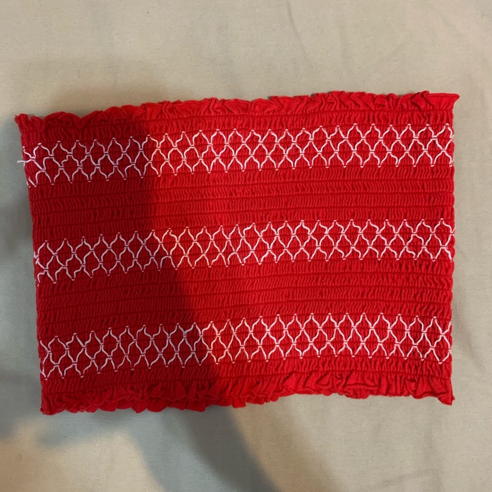 cute red tube top size sm